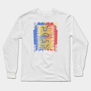 Philippine Flag / Baybayin word Mabuhay (long live) Long Sleeve T-Shirt